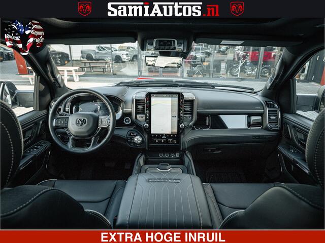 Dodge RAM PICKUP SPORT LIMITED H.O 540PK 706Nm | Massage + Full Option | De Meest Luxe en Volle Pick-Up in zijn Klasse | Comfortabele Dubbele Cabine met Royale 5 Zitplaatsen | BPM vrij | Nu Leverbaar uit Voorraad | Voorraad Nr 2336 - 7700