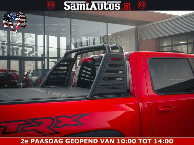 Dodge RAM PICKUP TRX HELLCAT | 6.2 V8 702PK | FLAME RED | BOM VOL | CARBON | RAMBAR | HUD | LPG | BEAD-LOCK WHEELS | CREW CAB 5 PERSOONS | BEDRIJFS AUTO DUBBELE CABINE DC |