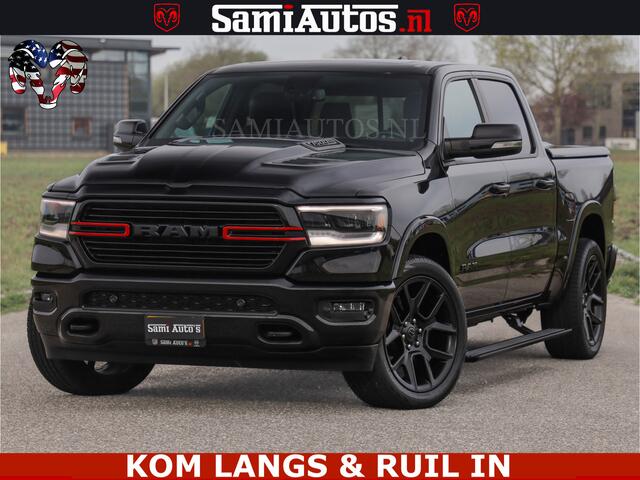 Dodge RAM PICKUP BLACK OPS | 5.7 V8 4x4 | SPORT NIGHT EDITION | PANORAMA DAK | COMFORT STOELEN | 22 INCH WIELEN | OPEN UITLAAT KLEP ELEKTR | CREW CAB 5 ZIT PLAATSEN | DUBBELE CABINE | DC | Eerste Eigenaar | Origineel Nederlandse auto |