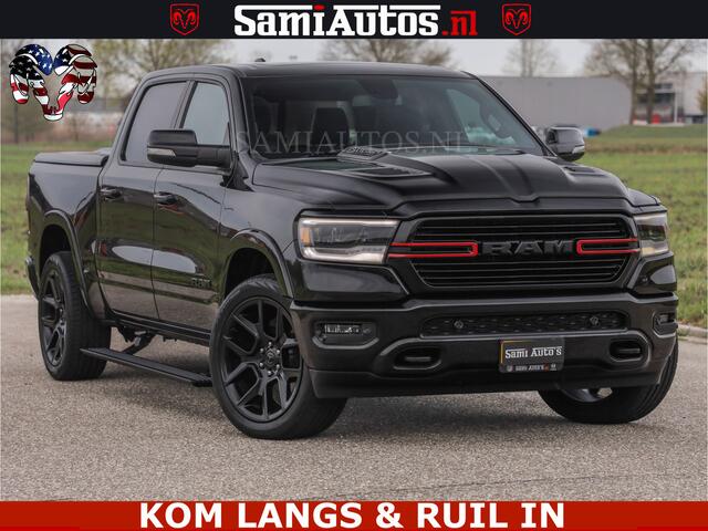 Dodge RAM PICKUP BLACK OPS | 5.7 V8 4x4 | SPORT NIGHT EDITION | PANORAMA DAK | COMFORT STOELEN | 22 INCH WIELEN | OPEN UITLAAT KLEP ELEKTR | CREW CAB 5 ZIT PLAATSEN | DUBBELE CABINE | DC | Eerste Eigenaar | Origineel Nederlandse auto |
