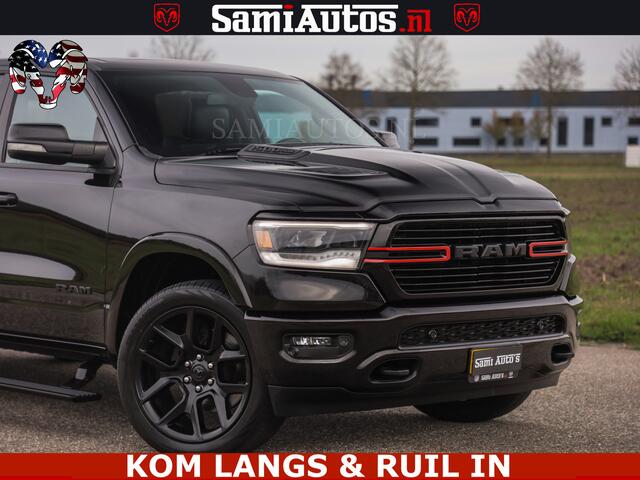 Dodge RAM PICKUP BLACK OPS | 5.7 V8 4x4 | SPORT NIGHT EDITION | PANORAMA DAK | COMFORT STOELEN | 22 INCH WIELEN | OPEN UITLAAT KLEP ELEKTR | CREW CAB 5 ZIT PLAATSEN | DUBBELE CABINE | DC | Eerste Eigenaar | Origineel Nederlandse auto |