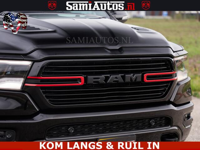 Dodge RAM PICKUP BLACK OPS | 5.7 V8 4x4 | SPORT NIGHT EDITION | PANORAMA DAK | COMFORT STOELEN | 22 INCH WIELEN | OPEN UITLAAT KLEP ELEKTR | CREW CAB 5 ZIT PLAATSEN | DUBBELE CABINE | DC | Eerste Eigenaar | Origineel Nederlandse auto |