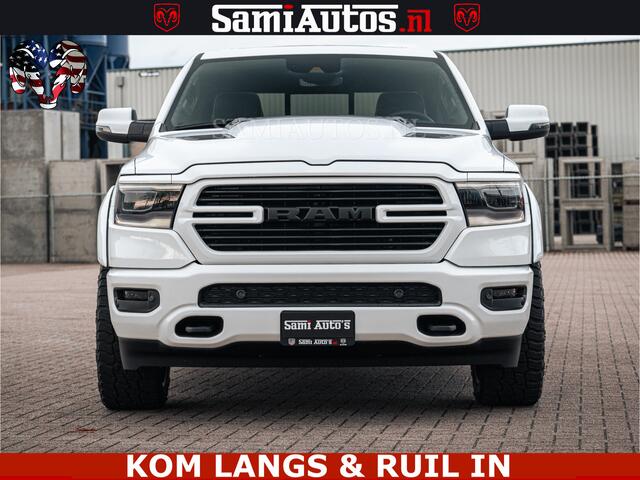 Dodge RAM PICKUP V8 5.7 402PK | LARAMIE SPORT | Krachtige Hemi | Panorama Dak | 12' Scherm | LPG | Comfortabele Dubbele Cabine met Royale 5 Zitplaatsen | NIEUW EN BPM vrij | Nu Leverbaar uit Voorraad | Nr 2529 - 1277 |
