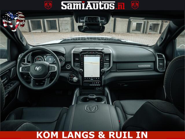 Dodge RAM PICKUP V8 5.7 402PK | LARAMIE SPORT | Krachtige Hemi | Panorama Dak | 12' Scherm | LPG | Comfortabele Dubbele Cabine met Royale 5 Zitplaatsen | NIEUW EN BPM vrij | Nu Leverbaar uit Voorraad | Nr 2529 - 1277 |