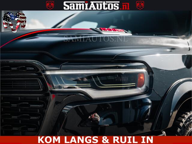 Dodge RAM PICKUP HULK | Limited Night H.O 540HP 706Nm | Massage + Full Option | De Meest Luxe en Volle Pick-Up in zijn Klasse | Hulk Pack is meer prijs | Comfortabele Dubbele Cabine met Royale 5 Zitplaatsen | BPM vrij | Nu Leverbaar uit Voorraad | Voorraad Nr 2357 - 5182
