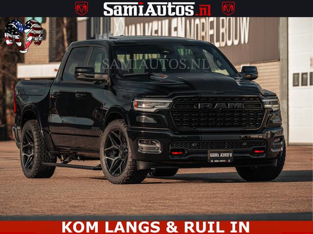 Dodge RAM PICKUP Limited H.O 540PK 706Nm | Massage + Full Option | De Meest Luxe en Volle Pick-Up in zijn Klasse | Comfortabele Dubbele Cabine met Royale 5 Zitplaatsen | BPM vrij | Nu Leverbaar uit Voorraad | Voorraad Nr 2326 - 5169