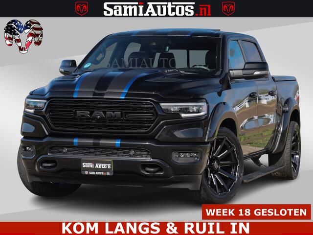 Dodge RAM PICKUP HULK PACK LIMITED | 5.7 V8 | WIDE BODY | STRIPING | HUD | LUCHTVERING | OPEN UITLAAT KLEP | BOM VOL CREW CAB | DUBBELE CABINE | DC | 5 PERSOONS |