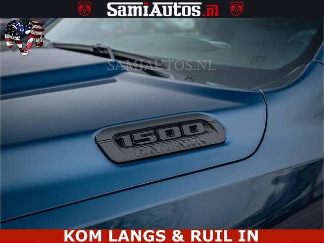 Dodge RAM PICKUP SPORT | 5.7 V8 4x4 HEMI | PANORAMA DAK | GROOTSCHERM 12 INCH | LPG | Patriot Blue CREW CAB | DUBBELE CABINE | 5 PERSOONS | DC | VOORRAAD NR 2555 - 3325