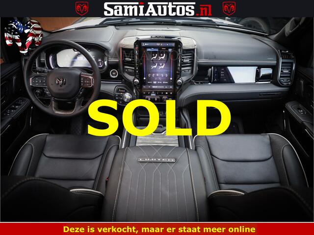 Dodge RAM PICKUP Limited Night High Output 540HP 706Nm | Massage + Full Option | De Meest Luxe en Volle Pick-Up in zijn Klasse | Comfortabele Dubbele Cabine met Royale 5 Zitplaatsen | BPM vrij | Nu Leverbaar uit Voorraad | Voorraad Nr 2352 - 7649