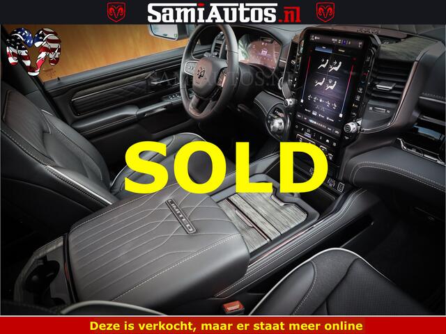 Dodge RAM PICKUP Limited Night High Output 540HP 706Nm | Massage + Full Option | De Meest Luxe en Volle Pick-Up in zijn Klasse | Comfortabele Dubbele Cabine met Royale 5 Zitplaatsen | BPM vrij | Nu Leverbaar uit Voorraad | Voorraad Nr 2352 - 7649