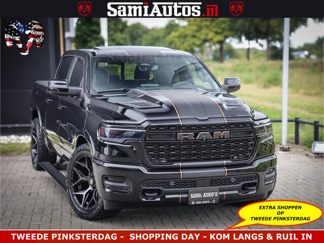 Dodge RAM PICKUP LIMITED SPORT H.O 540HP 706Nm | Massage + Full Option | De Meest Luxe en Volle Pick-Up in zijn Klasse | Comfortabele Dubbele Cabine met Royale 5 Zitplaatsen | BPM vrij | Nu Leverbaar uit Voorraad | Voorraad Nr 2355 - 5149