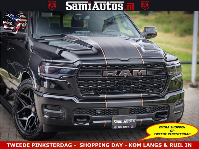 Dodge RAM PICKUP LIMITED SPORT H.O 540HP 706Nm | Massage + Full Option | De Meest Luxe en Volle Pick-Up in zijn Klasse | Comfortabele Dubbele Cabine met Royale 5 Zitplaatsen | BPM vrij | Nu Leverbaar uit Voorraad | Voorraad Nr 2355 - 5149
