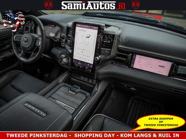 Dodge RAM PICKUP LIMITED SPORT H.O 540HP 706Nm | Massage + Full Option | De Meest Luxe en Volle Pick-Up in zijn Klasse | Comfortabele Dubbele Cabine met Royale 5 Zitplaatsen | BPM vrij | Nu Leverbaar uit Voorraad | Voorraad Nr 2355 - 5149