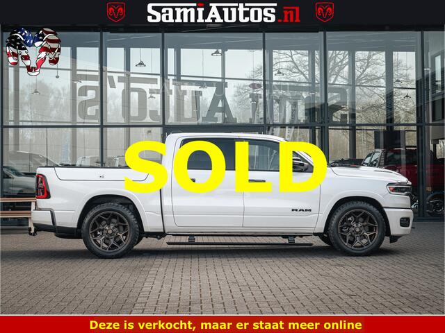 Dodge RAM PICKUP LIMITED H.O 540PK 706Nm | Massage + Full Option | De Meest Luxe en Volle Pick-Up in zijn Klasse | Comfortabele Dubbele Cabine met Royale 5 Zitplaatsen | BPM vrij | Nu Leverbaar uit Voorraad | Voorraad Nr 2298 - 7479