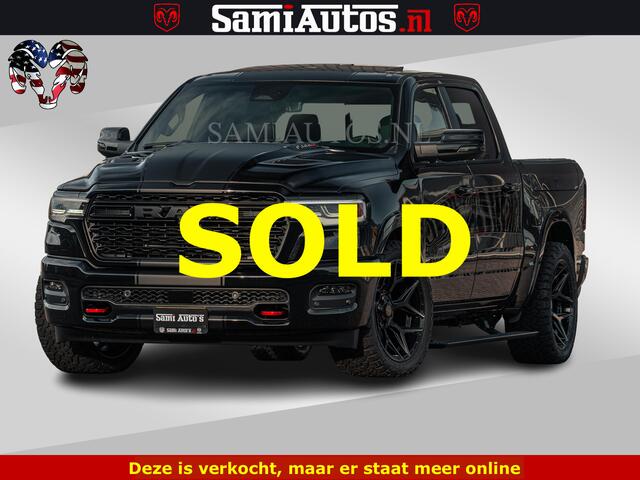 Dodge RAM PICKUP Limited SPORT H.O 540HP 706Nm | Massage + Full Option | De Meest Luxe en Volle Pick-Up in zijn Klasse | Comfortabele Dubbele Cabine met Royale 5 Zitplaatsen | BPM vrij | Nu Leverbaar uit Voorraad | Voorraad Nr 2348 - 5158