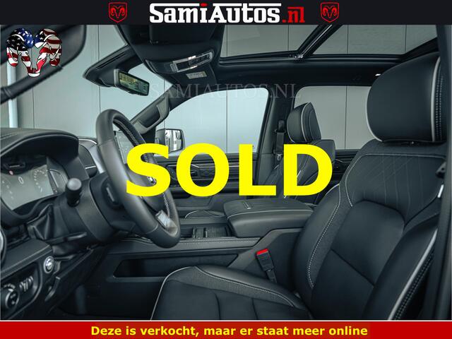 Dodge RAM PICKUP Limited SPORT H.O 540HP 706Nm | Massage + Full Option | De Meest Luxe en Volle Pick-Up in zijn Klasse | Comfortabele Dubbele Cabine met Royale 5 Zitplaatsen | BPM vrij | Nu Leverbaar uit Voorraad | Voorraad Nr 2348 - 5158