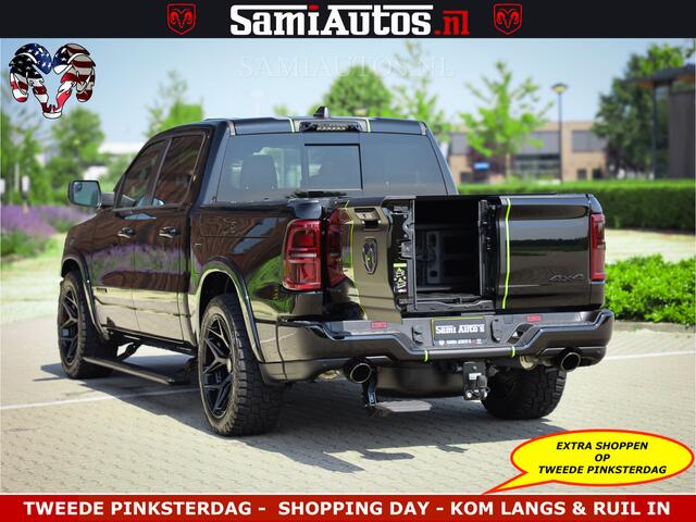Dodge RAM PICKUP Limited Night High Output 540HP 706Nm | Massage + Full Option | De Meest Luxe en Volle Pick-Up in zijn Klasse | Comfortabele Dubbele Cabine met Royale 5 Zitplaatsen | BPM vrij | Nu Leverbaar uit Voorraad | Voorraad Nr 2300 - 7689