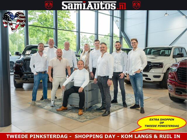 Dodge RAM PICKUP Limited Night High Output 540HP 706Nm | Massage + Full Option | De Meest Luxe en Volle Pick-Up in zijn Klasse | Comfortabele Dubbele Cabine met Royale 5 Zitplaatsen | BPM vrij | Nu Leverbaar uit Voorraad | Voorraad Nr 2300 - 7689