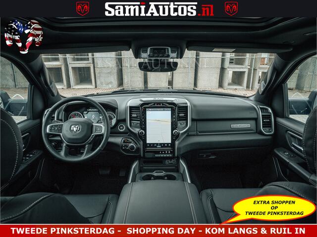 Dodge RAM PICKUP SPORT | 5.7 V8 4x4 HEMI | PANORAMA DAK | GROOTSCHERM 12 INCH | LPG | Diamond Black Pearl | CREW CAB | DUBBELE CABINE | 5 PERSOONS | DC | VOORRAAD NR 2554 - 6048