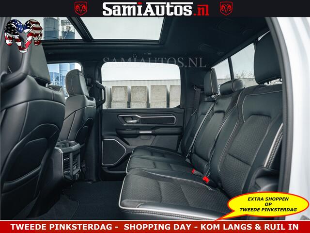 Dodge RAM PICKUP V8 5.7 402PK | LARAMIE SPORT | Krachtige Hemi | Panorama Dak | 12' Scherm | LPG | Comfortabele Dubbele Cabine met Royale 5 Zitplaatsen | NIEUW EN BPM vrij | Nu Leverbaar uit Voorraad | Nr 2529 - 1277 |