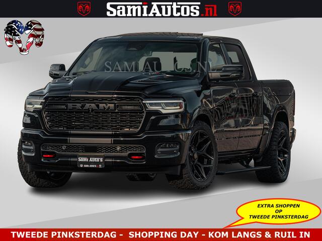 Dodge RAM PICKUP Limited H.O 540PK 706Nm | Massage + Full Option | De Meest Luxe en Volle Pick-Up in zijn Klasse | Comfortabele Dubbele Cabine met Royale 5 Zitplaatsen | BPM vrij | Nu Leverbaar uit Voorraad | Voorraad Nr 2326 - 5169