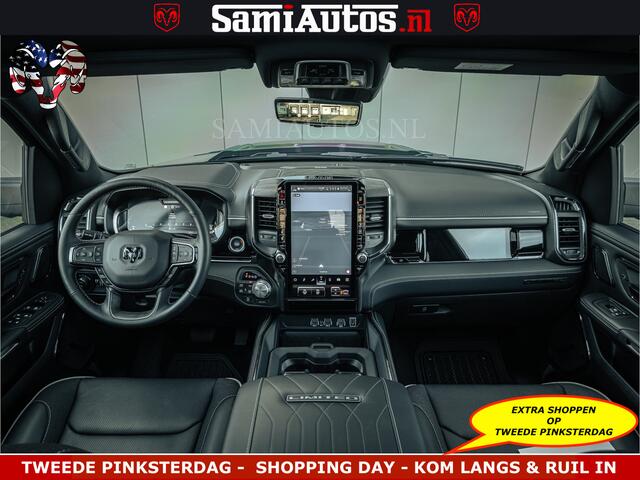 Dodge RAM PICKUP Limited H.O 540PK 706Nm | Massage + Full Option | De Meest Luxe en Volle Pick-Up in zijn Klasse | Comfortabele Dubbele Cabine met Royale 5 Zitplaatsen | BPM vrij | Nu Leverbaar uit Voorraad | Voorraad Nr 2326 - 5169