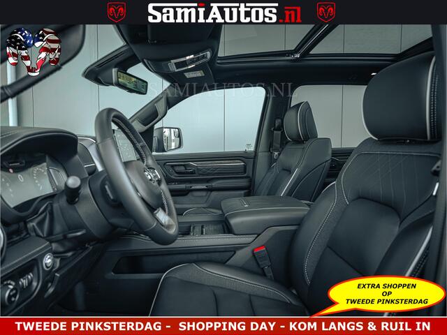 Dodge RAM PICKUP Limited H.O 540PK 706Nm | Massage + Full Option | De Meest Luxe en Volle Pick-Up in zijn Klasse | Comfortabele Dubbele Cabine met Royale 5 Zitplaatsen | BPM vrij | Nu Leverbaar uit Voorraad | Voorraad Nr 2326 - 5169