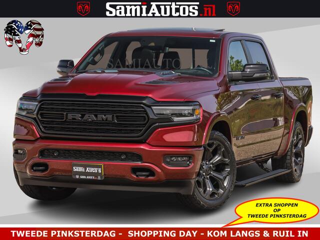 Dodge RAM PICKUP DELMONICO | LIMITED NIGHT 5.7 V8 | BOM VOL | HUD | LUCHTVERING | MEEST LUXE DUBBELE CABINE | 5 PERSOONS | ROYALE STOELEN MET LUXE BEKLEDING | DC | GRIJSKENTEKEN | Z.G.A.N | EERSTE EIGENAAR | ORIGINELE NEDERLANDSE AUTO |
