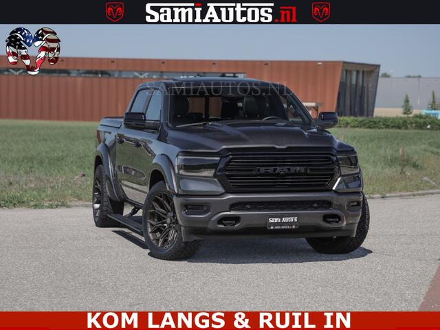 Dodge RAM PICKUP HULK PACK | 360 CAMERA | ADAPTIVE CRUSE | PANODAK | VOLLE UITVOERING | LARAMIE NIGHT | 5.7 V8 HEMI 402PK 4x4 | CREWCAB 5 PERSOONS | GRIJSKENTEKEN | Granite Crystal Metallic Mijn Voorraad Nr 1998 - 24130