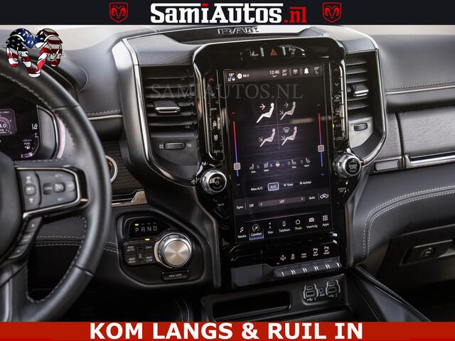 Dodge RAM PICKUP DELMONICO | LIMITED NIGHT 5.7 V8 | BOM VOL | HUD | LUCHTVERING | MEEST LUXE DUBBELE CABINE | 5 PERSOONS | ROYALE STOELEN MET LUXE BEKLEDING | DC | GRIJSKENTEKEN | Z.G.A.N | EERSTE EIGENAAR | ORIGINELE NEDERLANDSE AUTO |