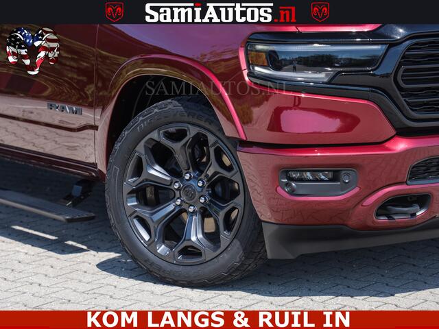Dodge RAM PICKUP DELMONICO | LIMITED NIGHT 5.7 V8 | BOM VOL | HUD | LUCHTVERING | MEEST LUXE DUBBELE CABINE | 5 PERSOONS | ROYALE STOELEN MET LUXE BEKLEDING | DC | GRIJSKENTEKEN | Z.G.A.N | EERSTE EIGENAAR | ORIGINELE NEDERLANDSE AUTO |