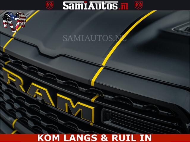 Dodge RAM PICKUP LIMITED NIGHT H.O 540HP 706Nm | Massage + Full Option | De Meest Luxe en Volle Pick-Up in zijn Klasse | Comfortabele Dubbele Cabine met Royale 5 Zitplaatsen | BPM vrij | Nu Leverbaar uit Voorraad | Voorraad Nr 2370 - 5411