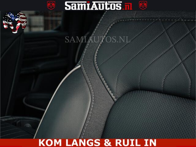 Dodge RAM PICKUP LIMITED NIGHT H.O 540HP 706Nm | Massage + Full Option | De Meest Luxe en Volle Pick-Up in zijn Klasse | Comfortabele Dubbele Cabine met Royale 5 Zitplaatsen | BPM vrij | Nu Leverbaar uit Voorraad | Voorraad Nr 2370 - 5411