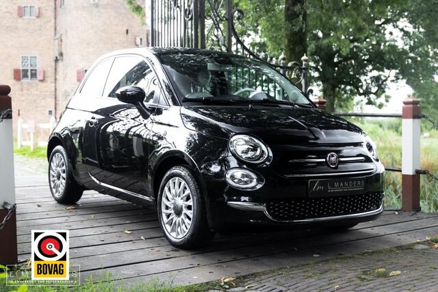 Fiat 500 1.0 Hybrid Lounge 2021 ZWART | Apple CarPlay | Airco | Cruise Co