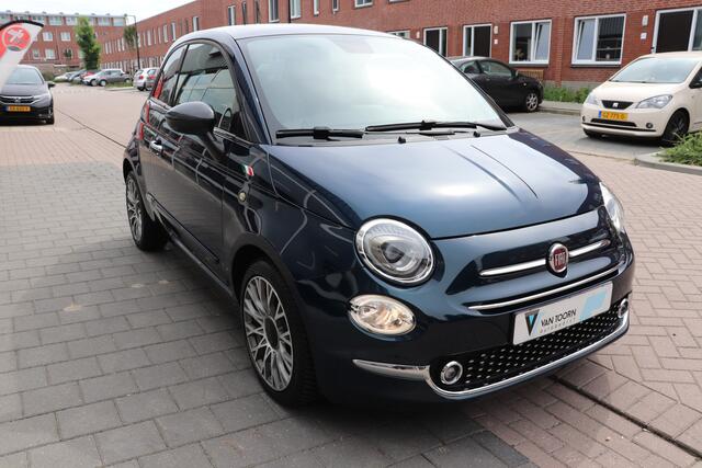 Fiat 500 0.9 TwinAir Turbo Lounge Automaat. Panoramadak, navigatie.