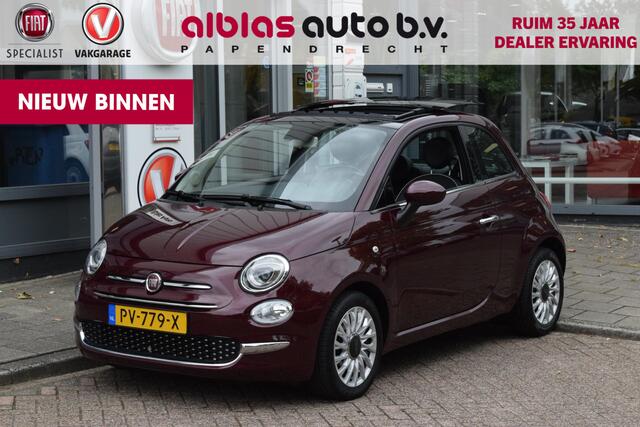 Fiat 500 80pk Turbo Lounge|Open dak|Nav|dealero.h.
