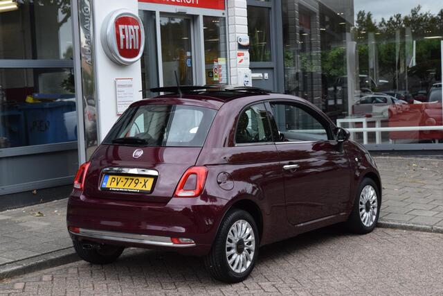 Fiat 500 80pk Turbo Lounge|Open dak|Nav|dealero.h.