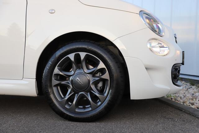 Fiat 500 1.0 Hybrid Hey Google Schuifdak 15 inch LMV Half Leder Carplay Navigatie Airco Cruise Control