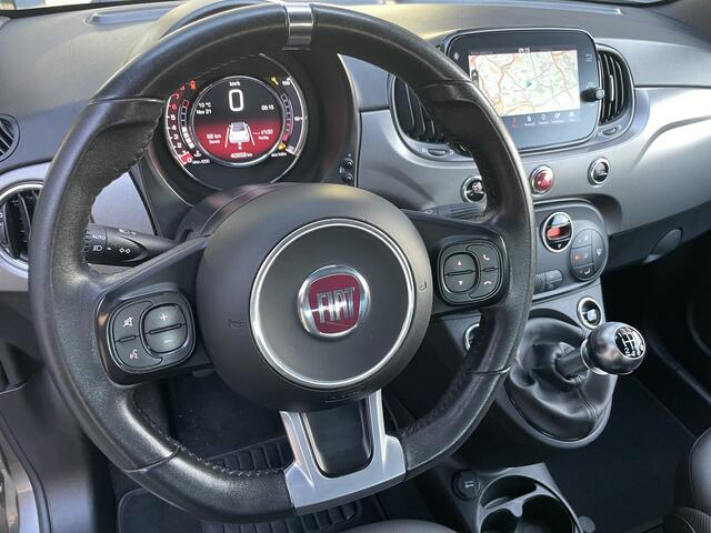 Fiat 500 1.0 Hybrid Airco - Cruise control - Open dak - Parkeersensoren achter - Mistlampen voor - Stuur leder - Stuur multifunctioneel - Bluetooth - Licht metalen velgen 15 inch