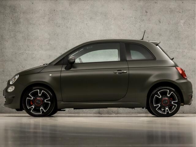 Fiat 500 0.9 TwinAir Turbo Sport 105Pk (MAT GROEN, VIRTUAL COCKPIT, APPLE CARPLAY, GROOT NAVI, LEDER, ZWART HEMEL, CRUISE, PARKEERSENSOREN, GETINT GLAS, NIEUWE APK, NIEUWSTAAT)