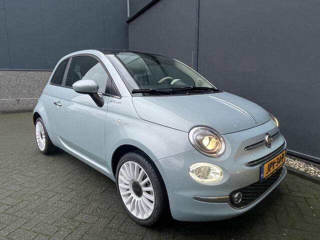 Fiat 500 1.0 Hybrid Dolcevita Clim control - Apple carplay/Android auto - Bluetooth - Cruise control - E ramen voor - Mistlampen - Multimedia voorbereiding - Panoramadak - Parkeersensoren Achter Speciale kleur Ocean green metallic
