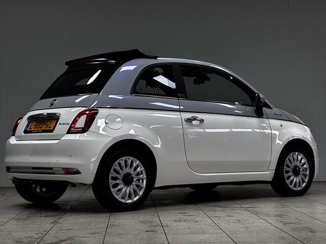 Fiat 500 1.0 Hybrid Cult Cabrio! /15"LMV /DAB+! /Half-Leder /Navi /Climat /Cruise /Elek. pakket /Bluetooth /Regensensor /Isofix /LED Dagrijverl. /Mistlampen /PDC.