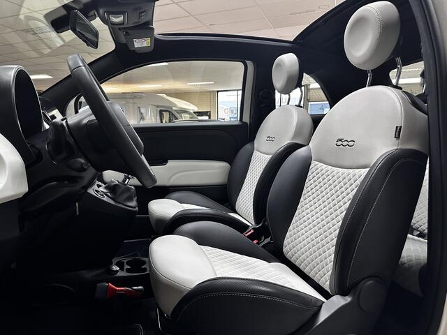 Fiat 500 1.0 Hybrid Cult Cabrio! /15"LMV /DAB+! /Half-Leder /Navi /Climat /Cruise /Elek. pakket /Bluetooth /Regensensor /Isofix /LED Dagrijverl. /Mistlampen /PDC.