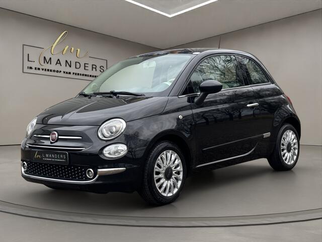 Fiat 500 1.2 Lounge 2017 ZWART | Panoramadak | Apple CarPlay | Benzine |