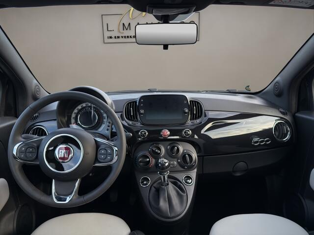 Fiat 500 1.0 Hybrid Dolcevita 2023 ZWART | Panoramadak | Apple CarPlay |