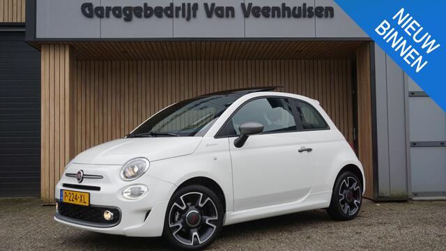 Fiat 500 1.0 70pk 3Drs Hybrid Sport Schuif/kantel Panoramadak Sportstoelen 16inch LM Virtual *NL auto* 40842km!