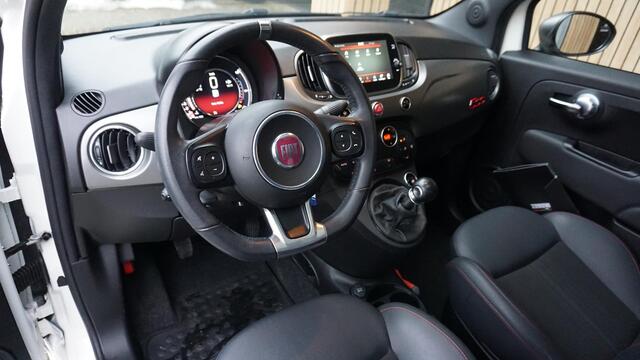Fiat 500 1.0 70pk 3Drs Hybrid Sport Schuif/kantel Panoramadak Sportstoelen 16inch LM Virtual *NL auto* 40842km!
