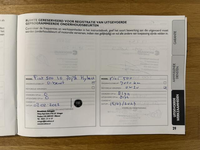 Fiat 500 1.0 Hybrid Cult / Rijklaarprijs / NAP / LMV / Airco