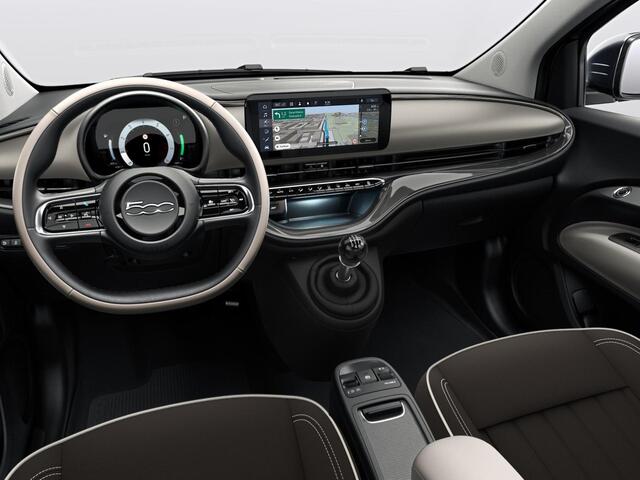 Fiat 500 Hybrid Collezione | Clima | LED | PDC | JBL Premium Audio | 17" | Camera | BSM | Canneloni Ivory/Piombo interieur