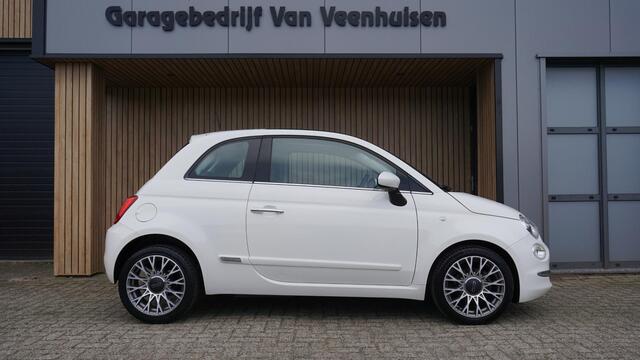 Fiat 500 0.9 TwinAir 80pk Turbo Lounge Pano.Dak 16inch LM Navi Airco *Sportief* NL auto!
